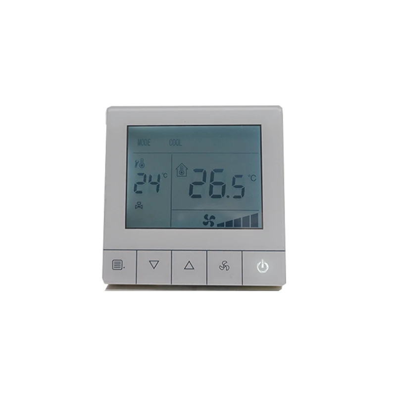 Блок вентиляторной катушки, 4 трубы, цифровой ЖК-дисплей, термостат, контроль температуры в помещении