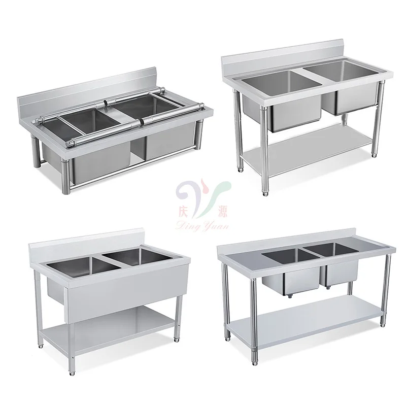 Alibaba.com: Stainless Steel Fish Cleaning Sink with Double Triple Bowl ...