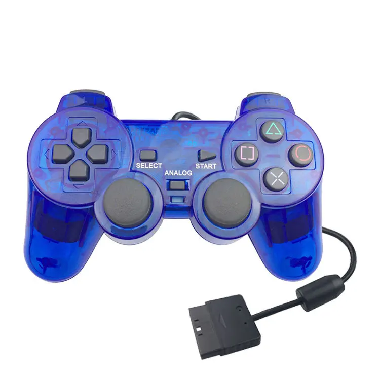 Gamepad cablato per Sony PS2 Controller Joystick per plasystation 2 Controle Blue 