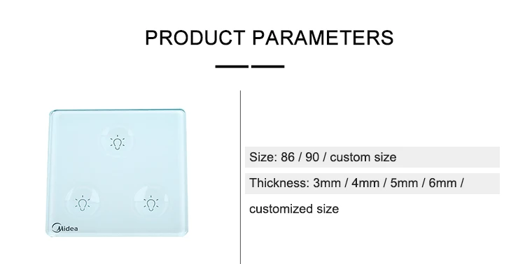 Customized smart touch switches are widely used in lighting LED socket touch switches