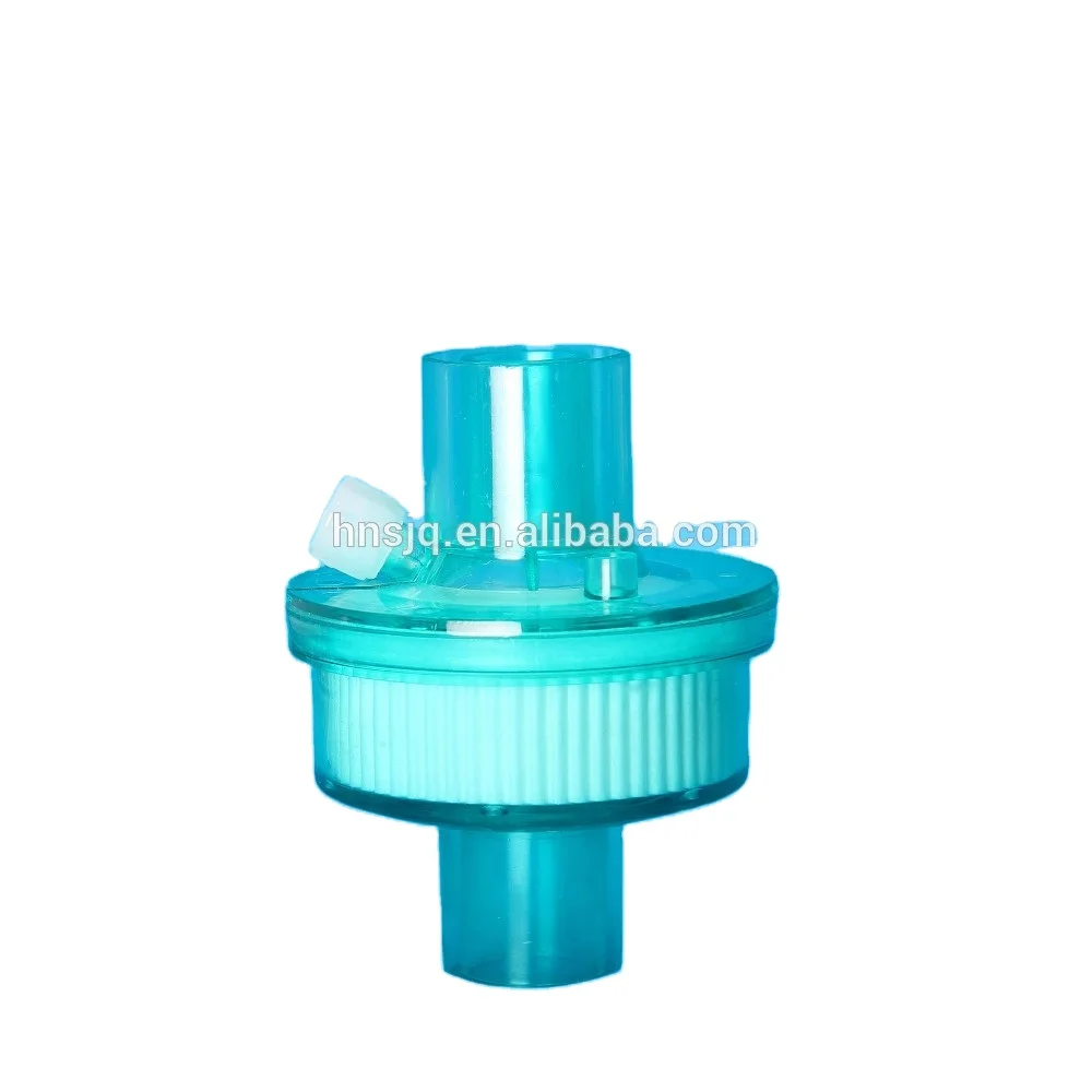 Disposable Medical HME Filter White and Green