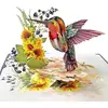 Hummingbird Sunflower-6x8in