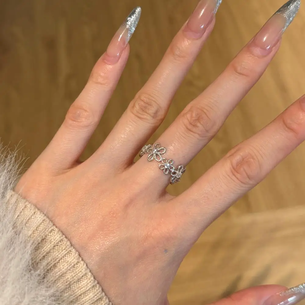 KAKODIY Flower Fashion Women's Boutique Jewelry Ring Engagement 925 Sterling Silver Best Weeding Ring detail 7