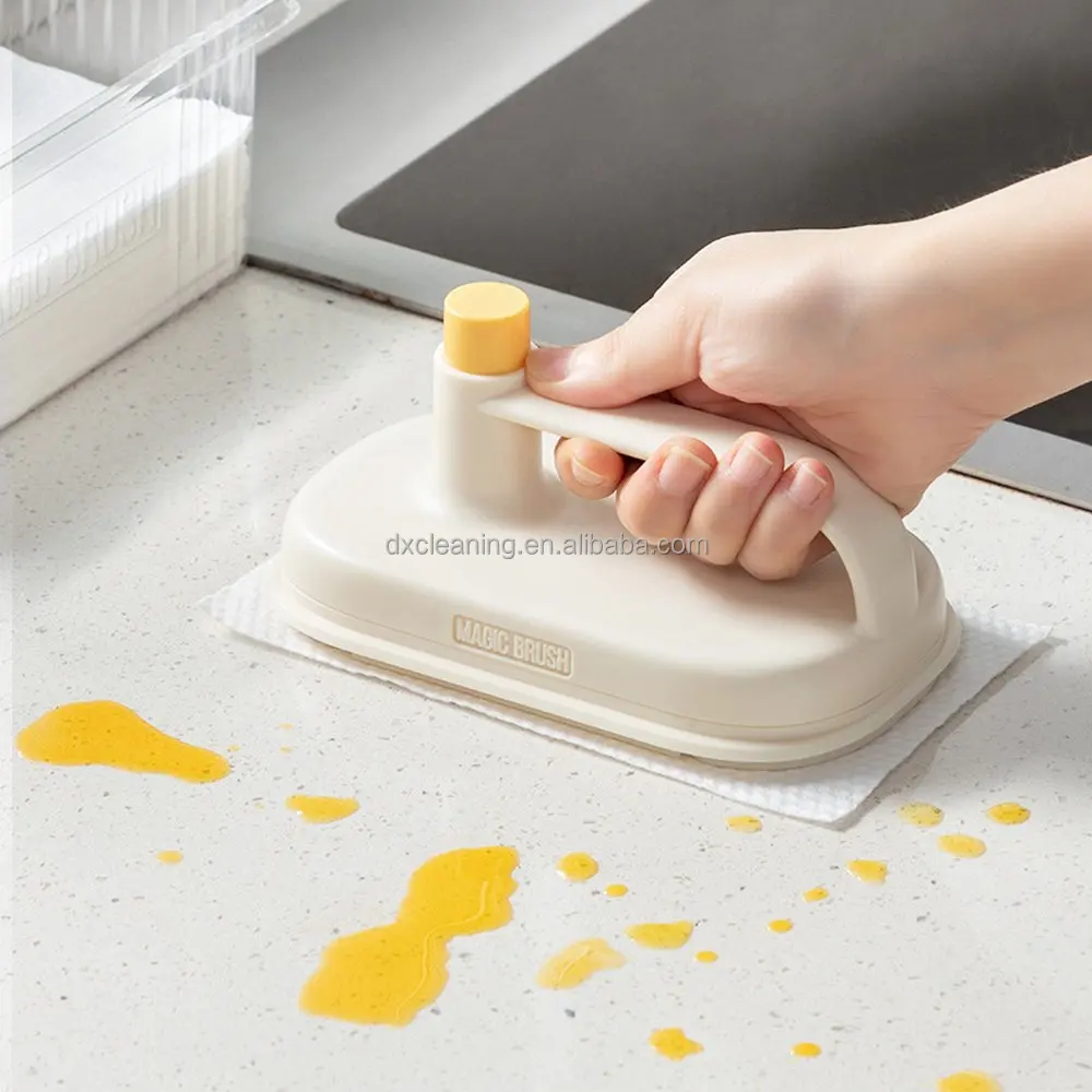 Disposable Magic Cleaning Brushes Specialized Kitchen Degreasing Cloth Protecting Hands 2 Washcloths Replaceable Cleaning Brush