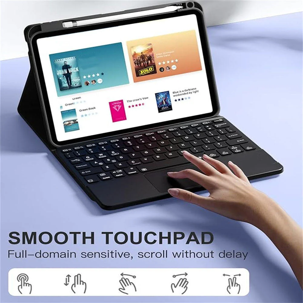 air detachable folio cover backlit keys pen holder-7
