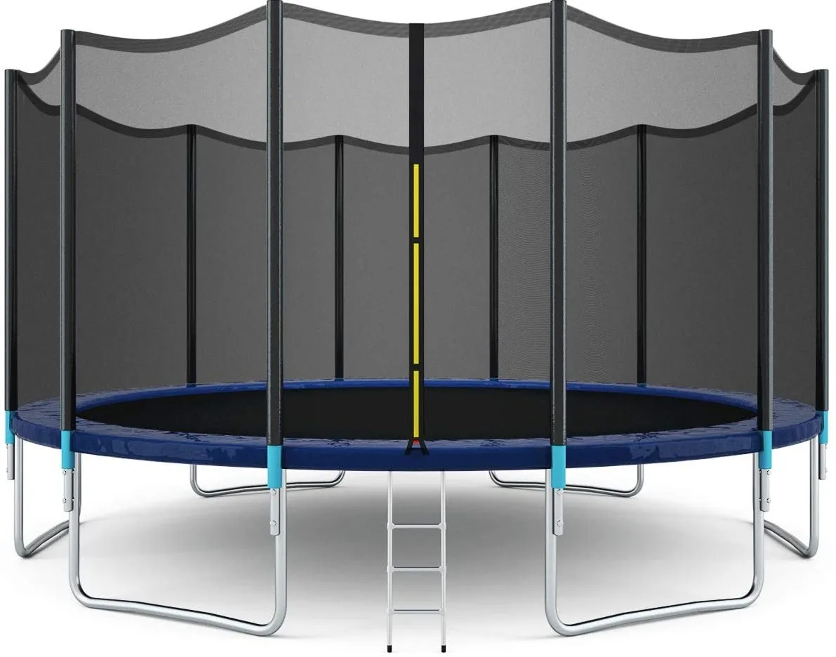Высококачественный коммерческий стальной Детский Большой тканевый батут