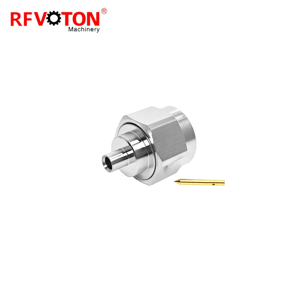 Prix usine : fiche mâle N, soudure par étamage pour câble RG141 et RG402, connecteur coaxial RF, convertisseur coaxial, conforme à la directive RoHS