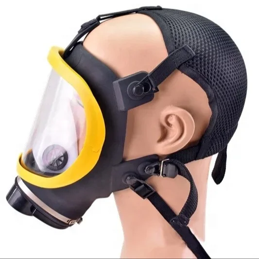 Reusable Gas Mask With Respiration Filter Antigas Portable Powered Air Purifier Air Fed Full Face Gas Mask