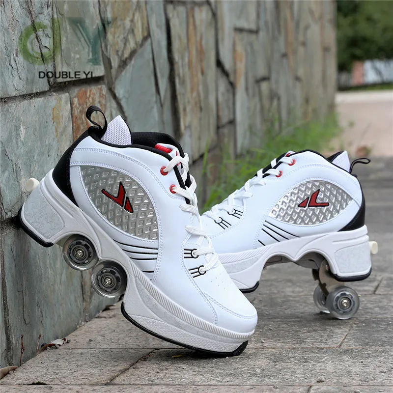 Deformed Shoes and  Roller Skates For Adults  Wholesale 4 Wheels Skate Shoes