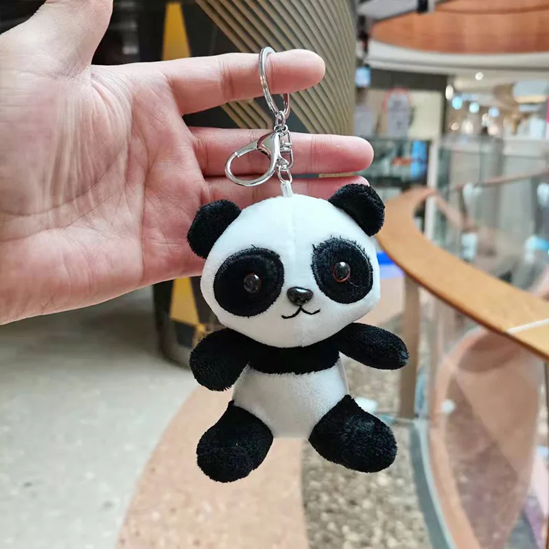 Wholesale Wholesale Various Animal Cartoon Panda plush Key chain Polar Bear  cute panda key holder From m.
