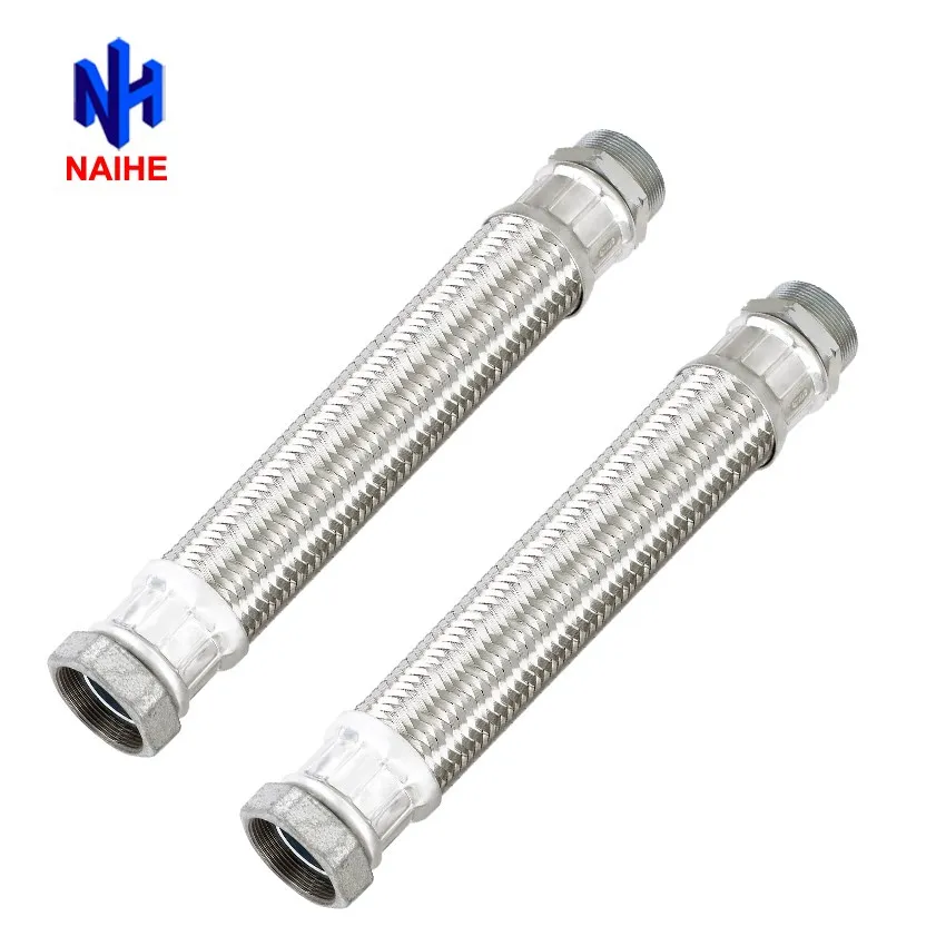Stainless Steel Flexible Braided Metal Hose For Wash Basins Flexible