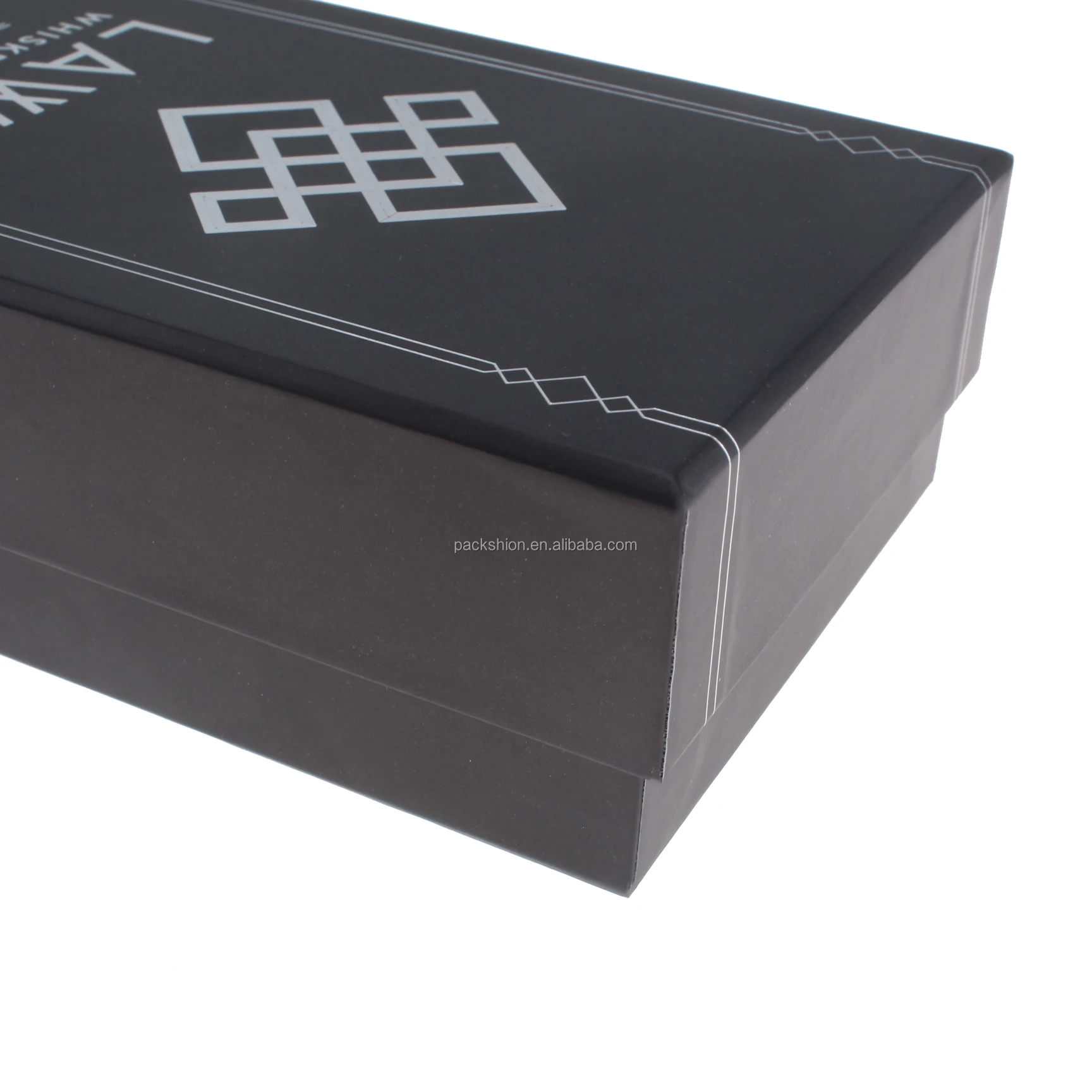 Accept Custom Design Recyclable Black Rigid Base and Heaven Gift Box with Competitive Price