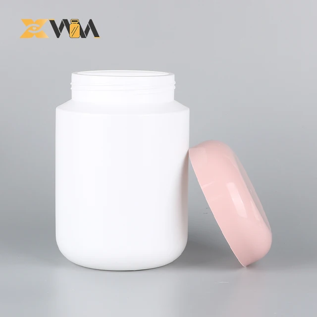 Customized 800ml-1000ml HDPE Plastic Protein Powder Can Milk Powder Bottle Pressure-Sensitive Gasket PE Material for Medicine