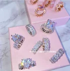 2022 Hot Popular New Design Fashion 18K Gold Plated Heart 925 Sterling silver plated Ring Zircon Ring For Men Women