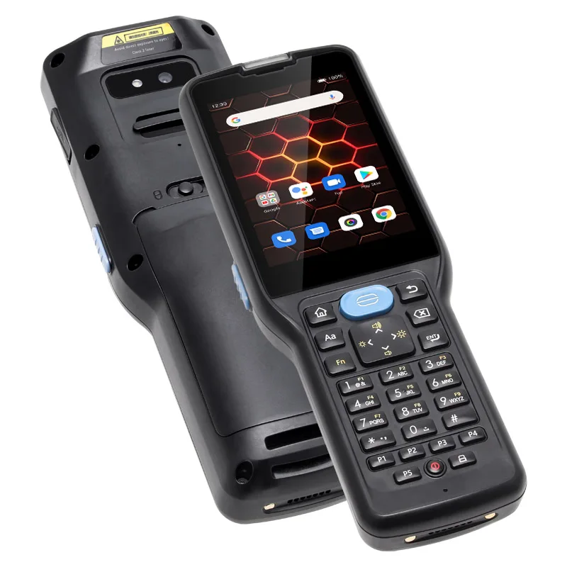 UNIWA V350 Handheld Rugged Android 12 2D Barcode Scanner with NFC and T9 Keyboard