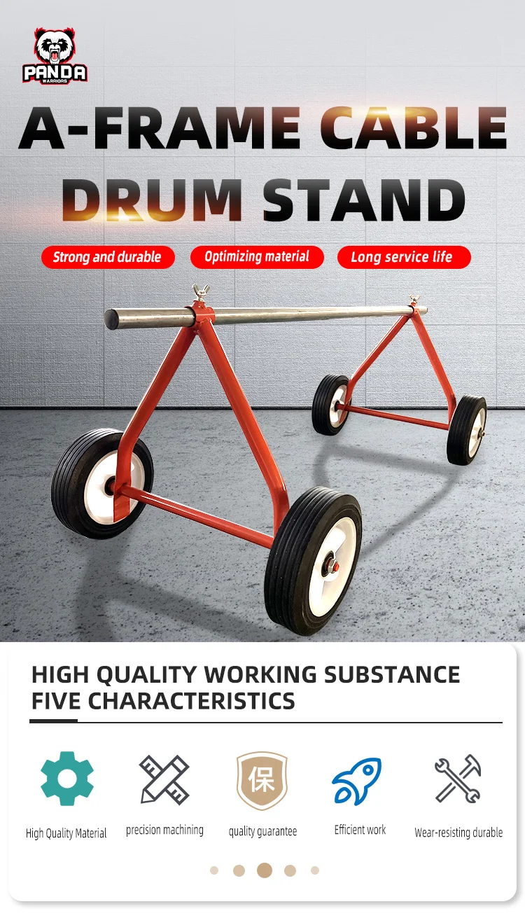 Complete Of Cable Drum Lifting Jacks With Spindle Bars For Drum Lifting Up To Using Screw Or