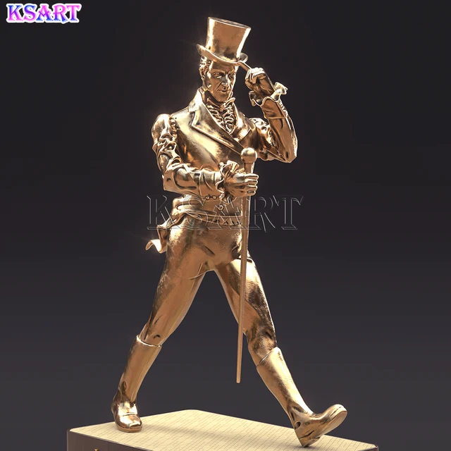 Hot selling Johnni Walking Man hand-painted resin crafts figure life-size factory price Johnn Walker statue