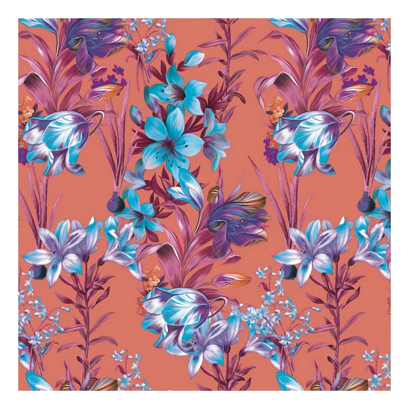 Polyester Koshibo Chiffon Custom New Garment Abstract Pattern Design Styles Digital Print for Wedding Lady Dress Crepe Fabric