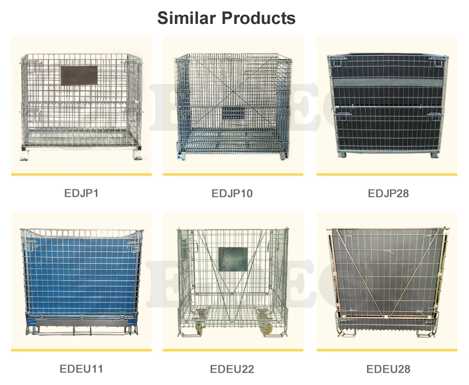 Edeck Foldable Industrial Metal Warehouse Stacking Wire Baskets For Sale Buy Industrial Wire