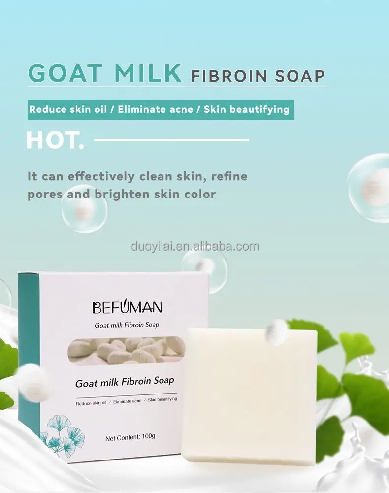 100g Silk Protein Skin Repair Soap Bar Handmade Silk Protein Foam Bath