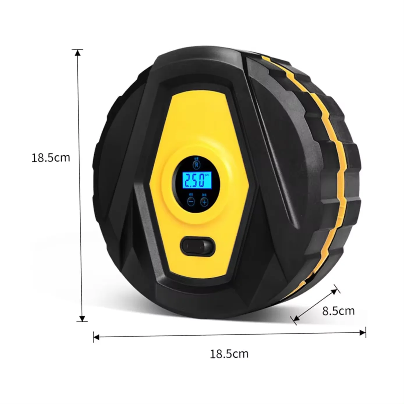 Car Air Pump Precision Digital Display Small Mini Portable Durable Multifunctional 12V High Power Car Tire Pump Cylinder