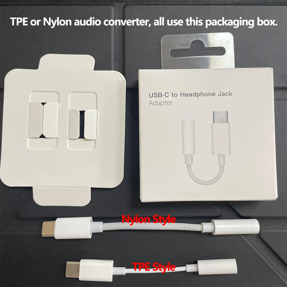 USB Type C 3.5 Jack Earphone Adapter USB C to 3.5mm Headphones AUX Audio Adapter Cable for IPhone 15 Pro MAX Auxiliary Cable