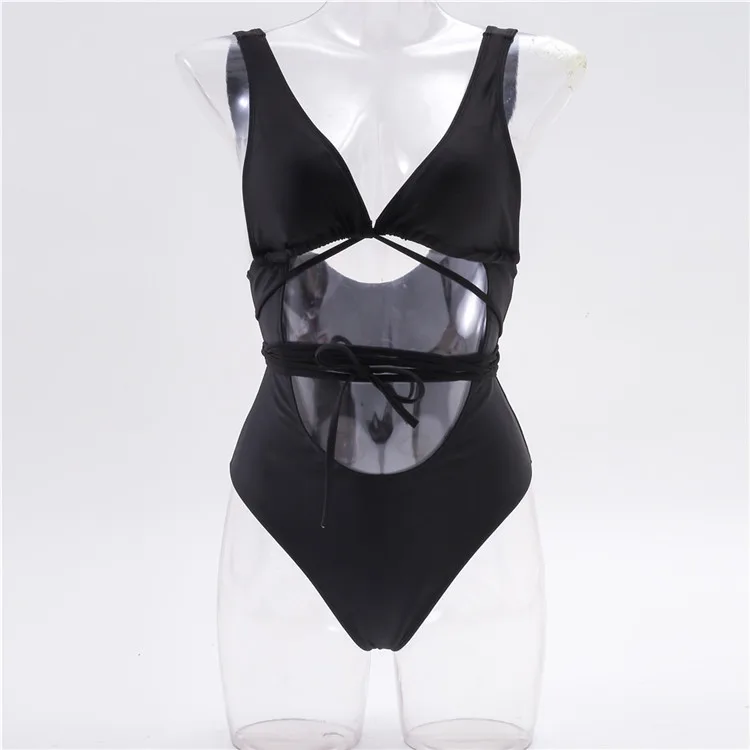 Factory Direct Sales Tight High Elastic Bandage Swimwear One Piece ...