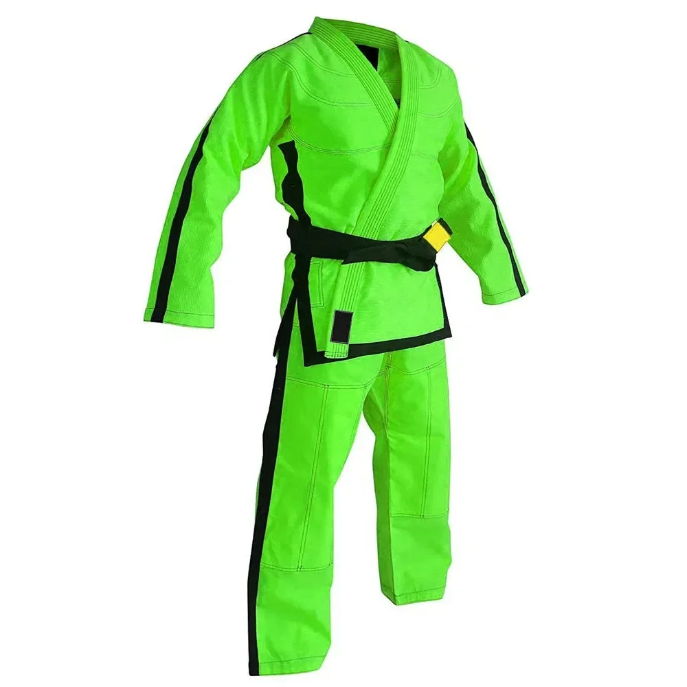 Custom Logo Heavy Weight Karate Uniforms Solid Color Martial Arts Taekwondo Jiu Jitsu Kimono Unisex Cotton Set  Made in Pakistan