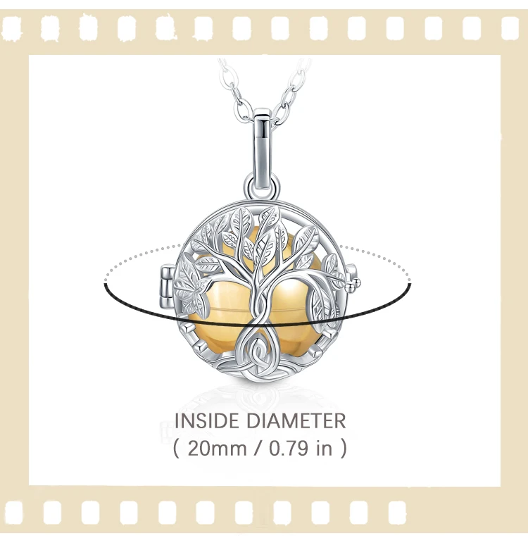 AIWENXI Bijou Arbre De Vie Pour Cendres - Pendentif Urne Commémorative En Acier Inoxydable