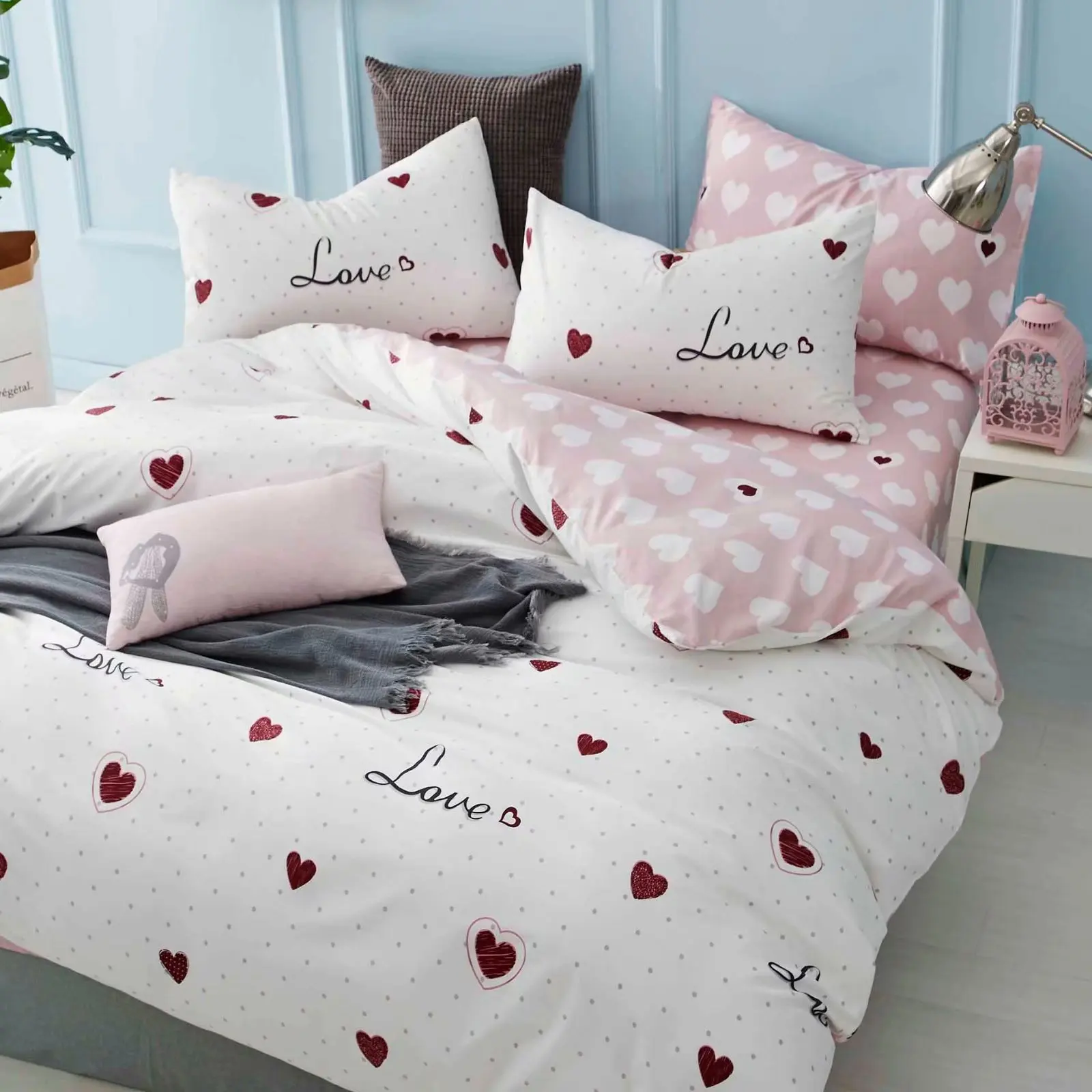 最新床单设计 3d/4d/5d/7d 设计聚酯床单织物花图案聚酯床上用品套装