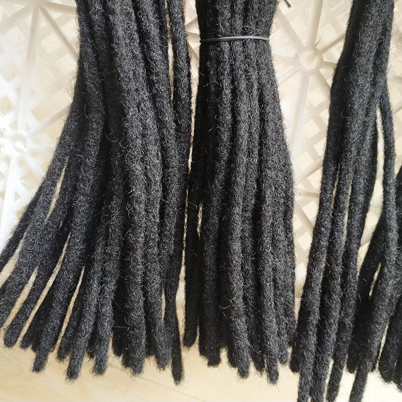 6Inch-24Inch Dreadlock Extensions Human Hair for Men/Women 100% Real Human Hair Permanent Dreadlocks