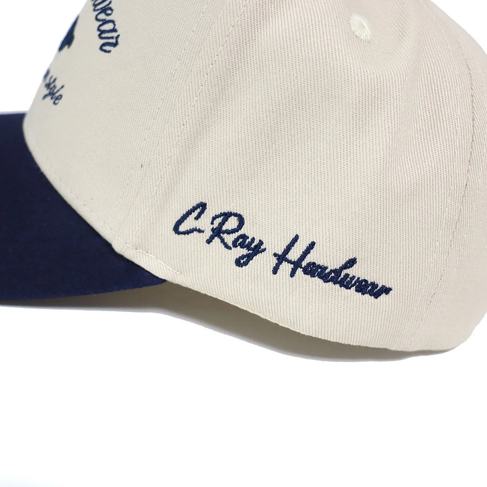 High Quality Two-tone Small MOQ Wholesale Embroidered Cap Custom Brand logo Latest Style Baseball Cap Manufacturer Hat