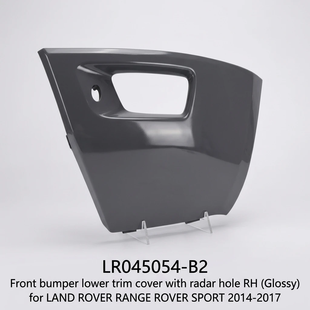 LR045054-B2 Aging Resistant Front Bumper Lower Trim Cover with radar Hole RH Glossy for LAND ROVER RANGE ROVER SPORT 2014-2017