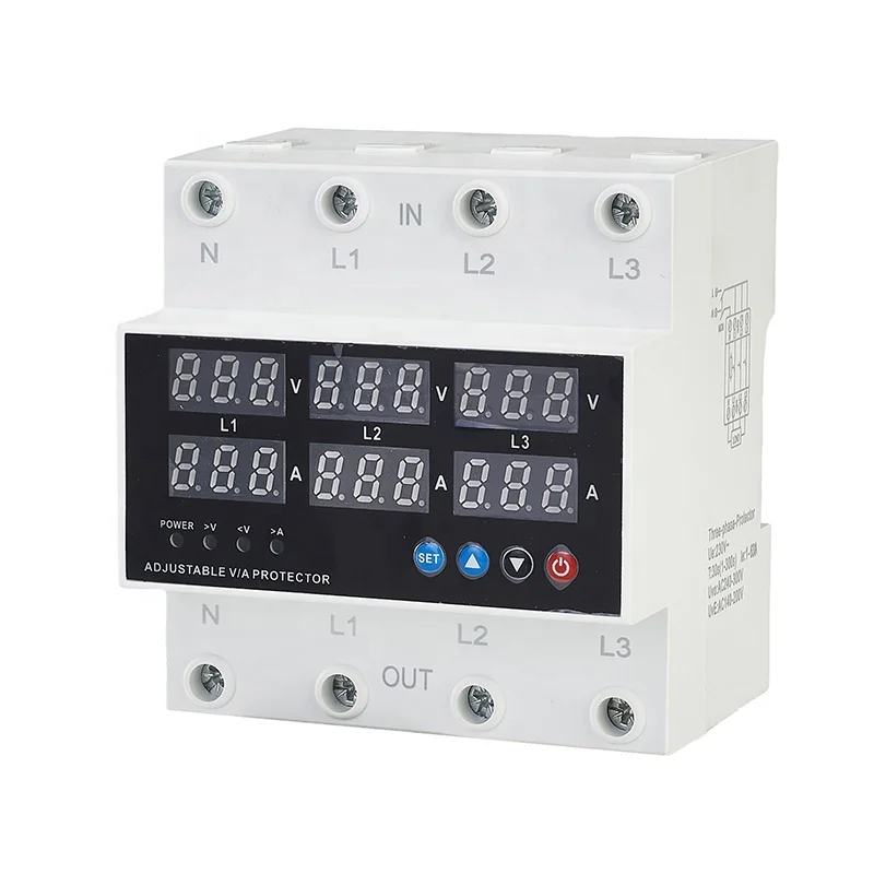 Adjustable 10-100mA Overcurrent Protector 220V AC 50/60Hz Auto Reset ...