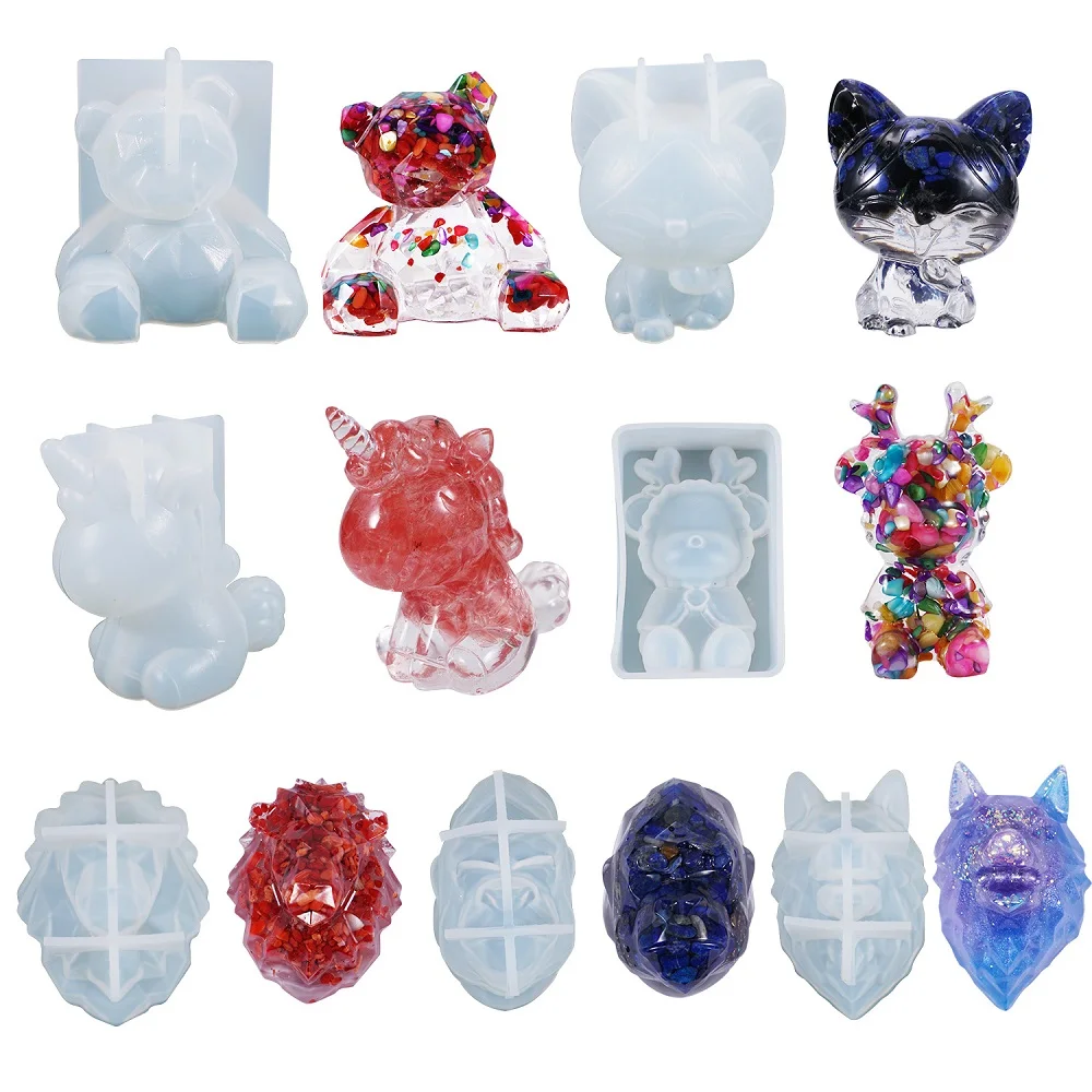 ResinWorld 3D Animal Resin Molds Includes 2 Bunny Resin Casting