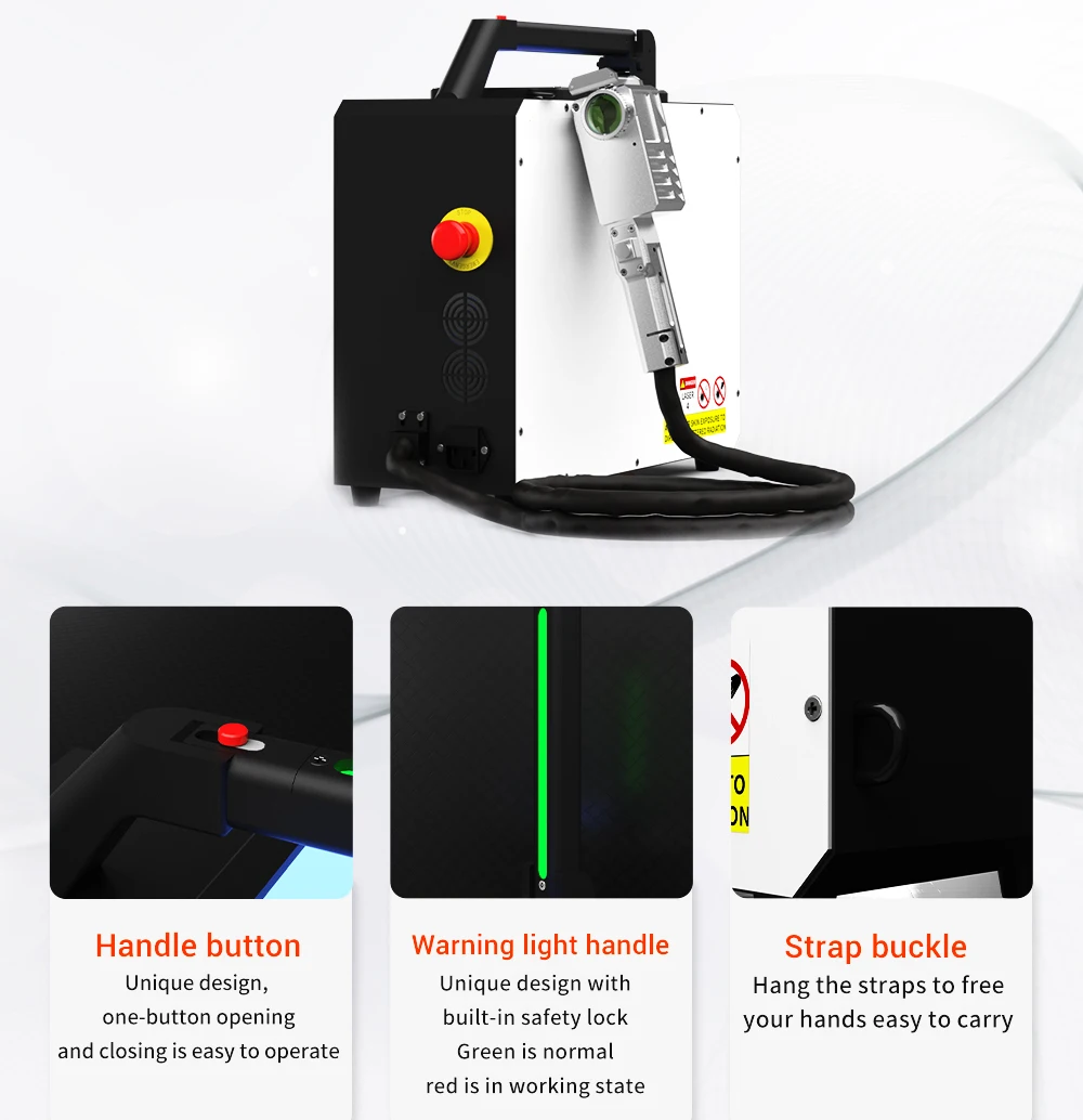 Portable Stainless Steel Rust Removal Machine New Condition Fiber Laser Clean Rust Cleaning Machine