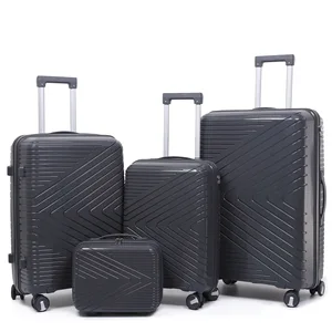 Designer Luxury Cabin Size Spinner Suitcase Light Weight Carry-On Factory Direct Business Travel Luggage Sets Zipper Opening