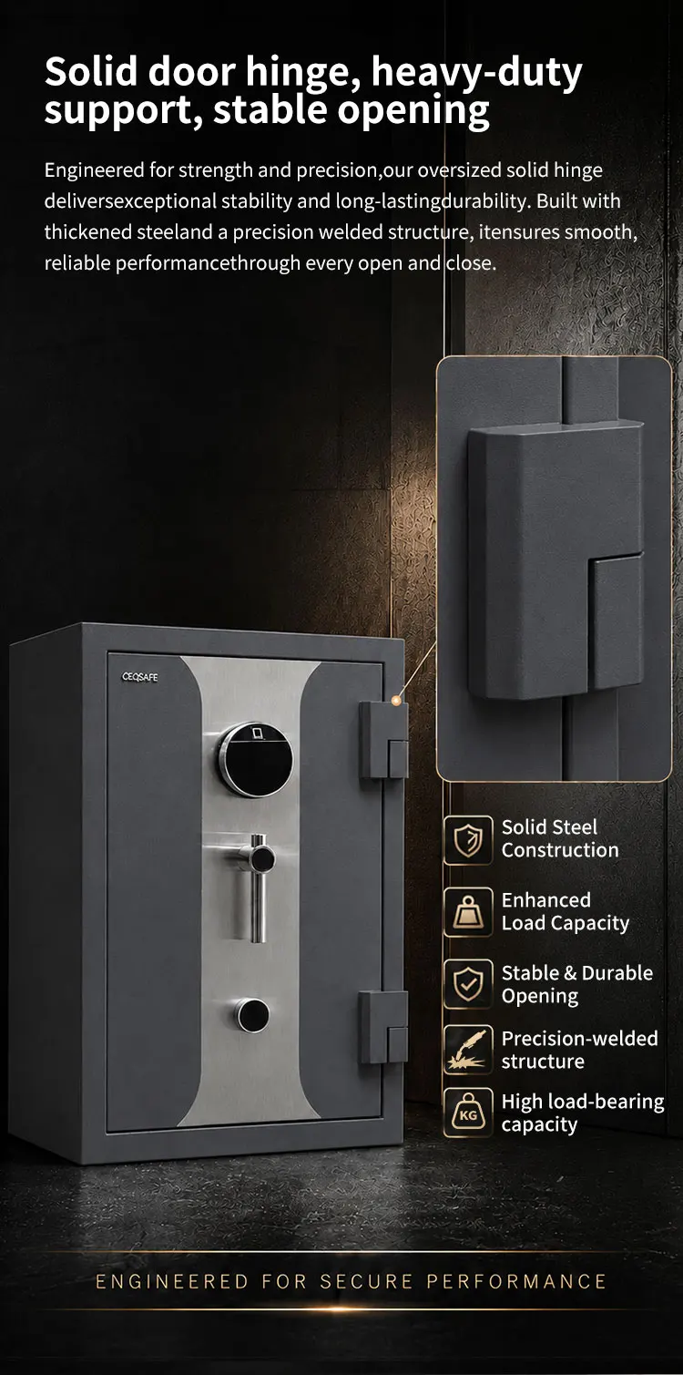 aj 700 ceqsafe commercial metal fireproof safe box combination lock three spoke handle felectronic digital fingerprint key lock-12