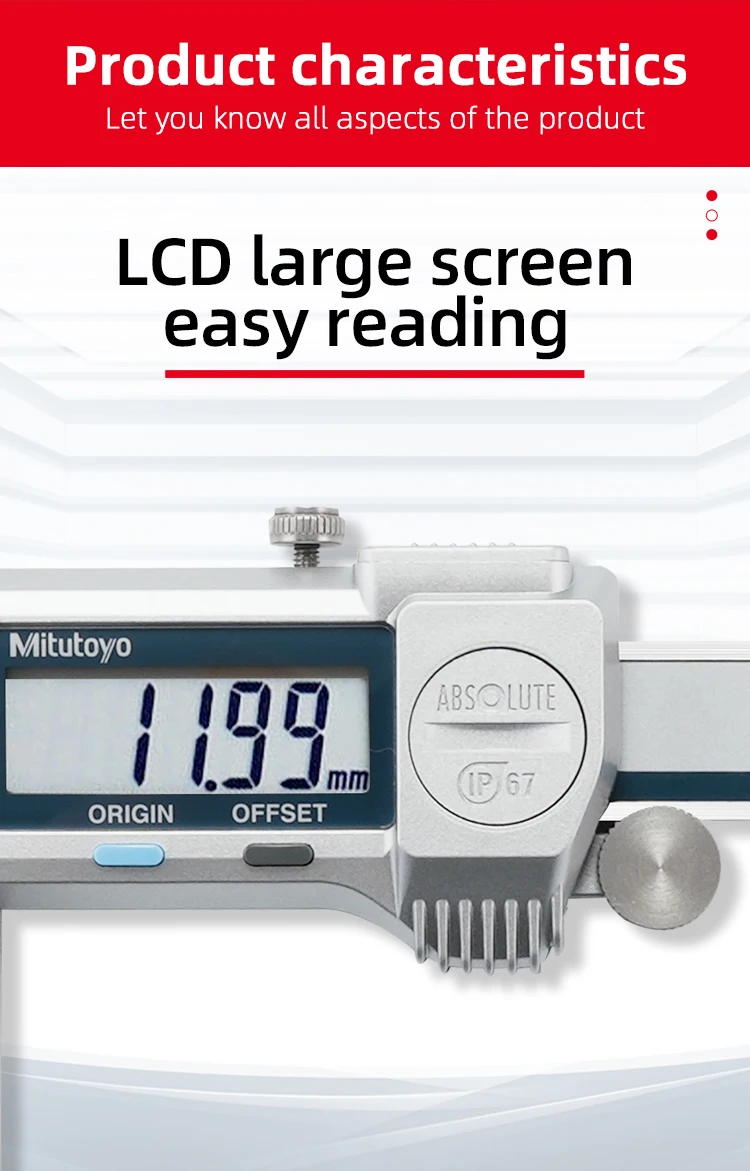 Mitutoyo Digital Inside Neck Caliper Electronic 6 Inch Digital Vernier