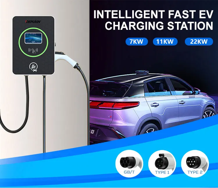 Hot Sale Ev Car 7kw Charger Wall-mounted Charging Stations 7kw Ev ...