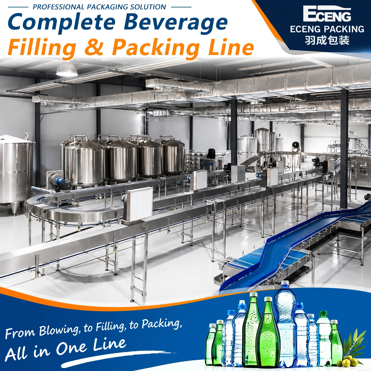 12000BPH Carbonated Drink Bottling Line 500ml 1L  Carbonated Drink Filling Line for Multi Brand Contract Bottling Plants