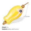 Pj357lyg light yellow ceramic  pendan-Gold