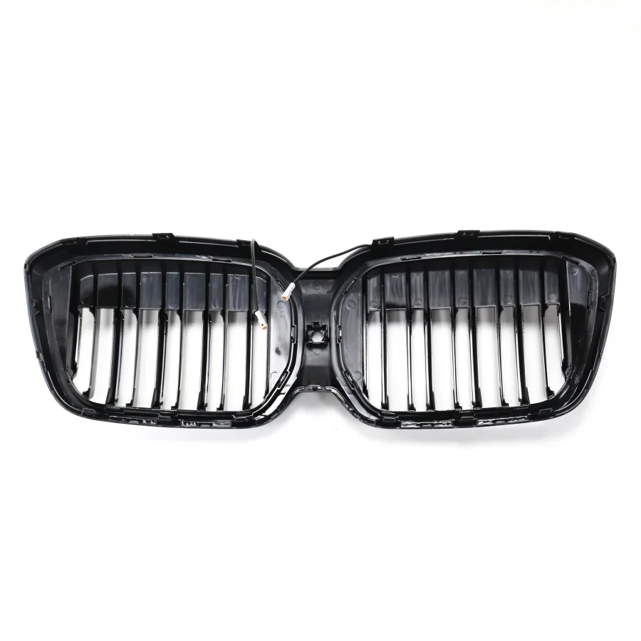 product tiypeor car 2022 2023 for bmw x3 g08 front bumper grille with dual bar led lights automotive body component durable abs material314-9