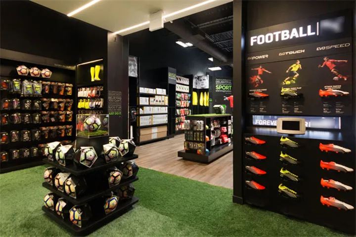 Source Custom Professional Football Boots Jersey Retail Display Football  Store Interior Design on m.