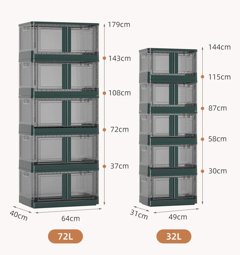 1 Piece Foldable Storage Storage Containers Shelves Organizer