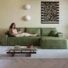 Chaise hacia la derecha + 2 plazas (Verde)