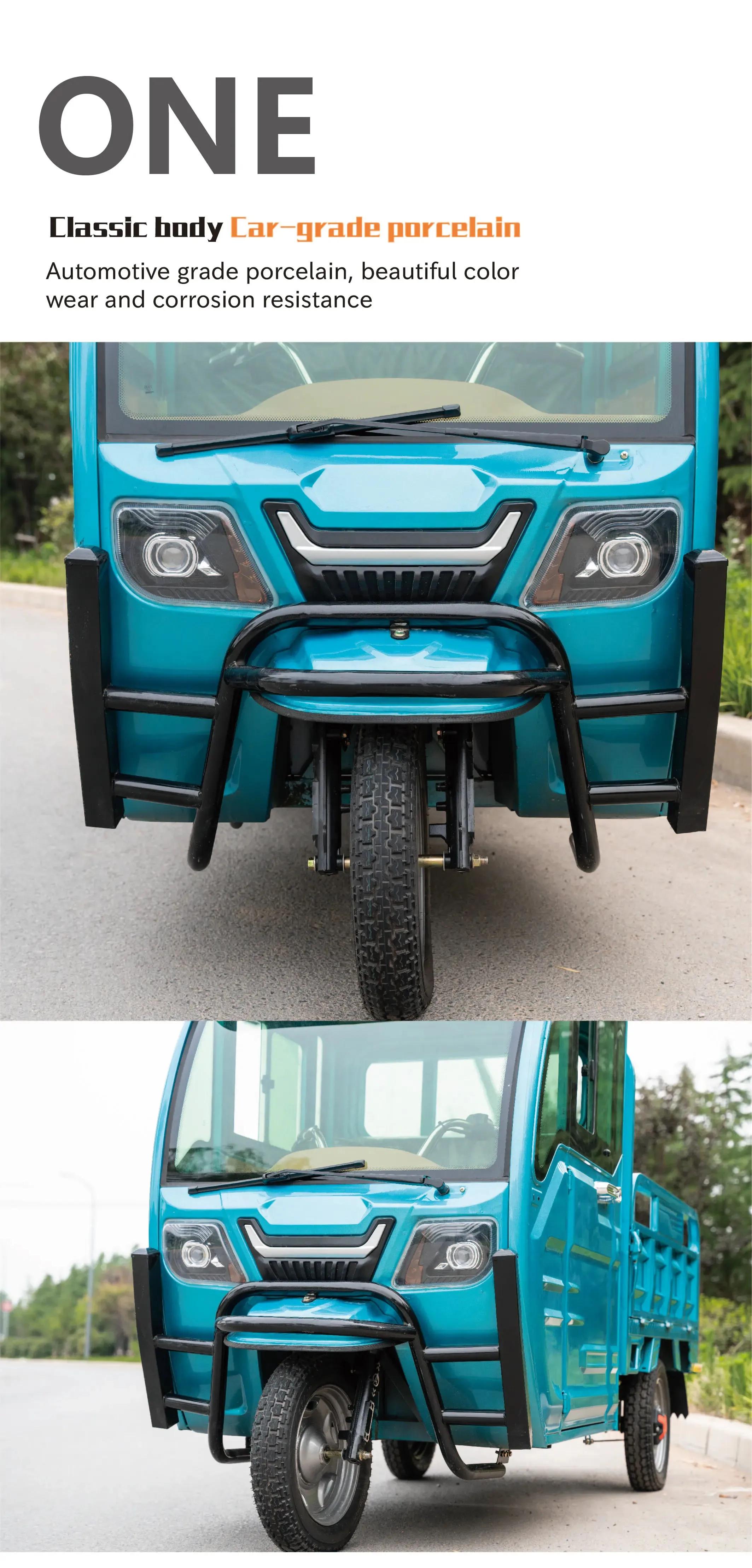 Wholesale Price Three Wheels Nigeria Cargo Tricycle Electric Motorized