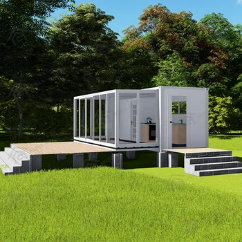 Tiny House Kit Push Out Prefab Houses Modern 20ft 40ft Movable Mobile House