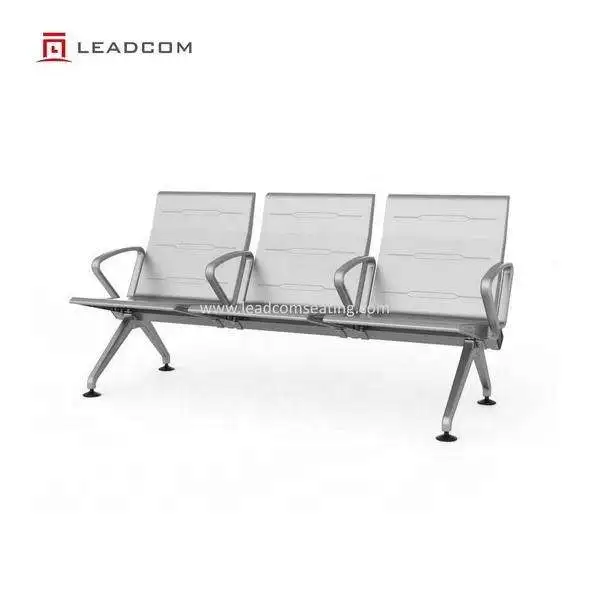 Leadcom-Seating L-W01 Medical Metal Furniture Waiting Chair Triple Bench  Seater Pu Seat for Hospital Airport Office Building