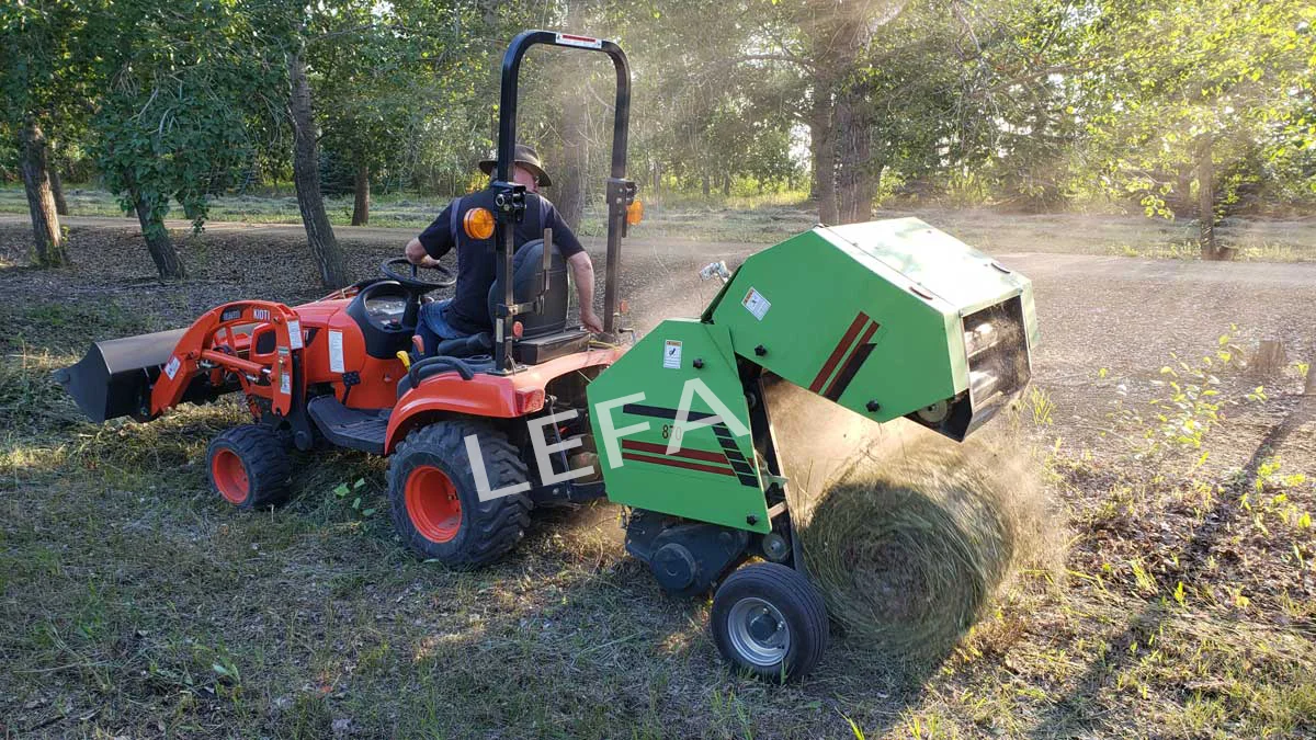 20-60HP Small Mini Hay Baler PTO Drive 3 Point Hitched Agriculture Implement with Tractor